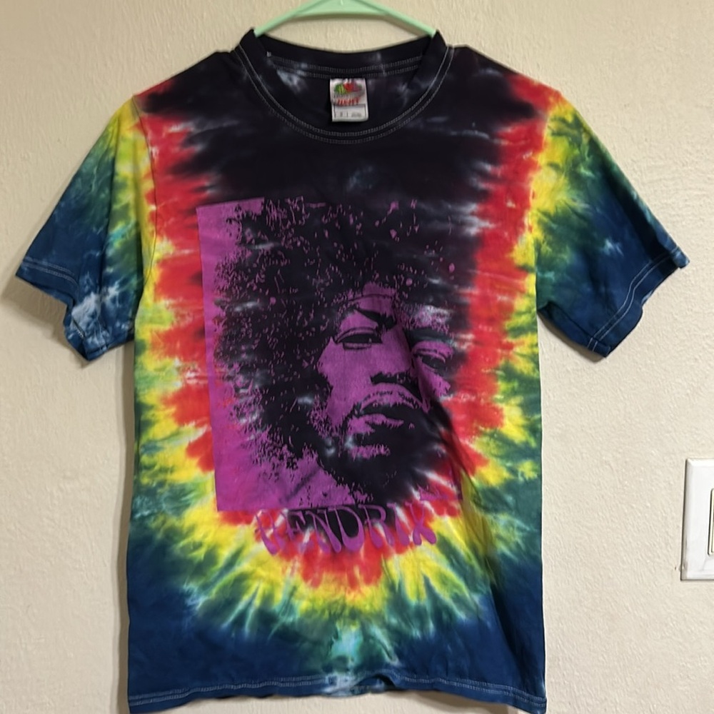Jimi Hendrix Tie dye t- shirt, women’s small to extra small or Child’s lg.